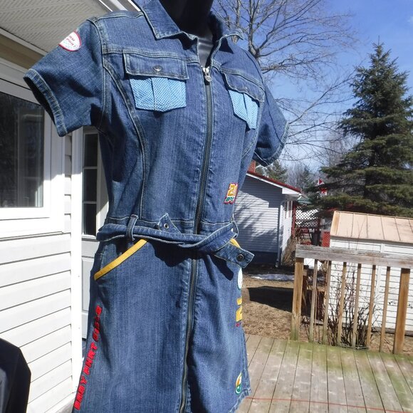 Baby Phat Car Racing jean dress size US X-Large - Picture 12 of 12